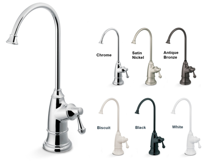 Custom reverse osmosis faucets to match your kitchen sink decor